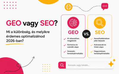 GEO vagy SEO? Mi a különbség, és melyikre érdemes optimalizálnod 2026-ban?
